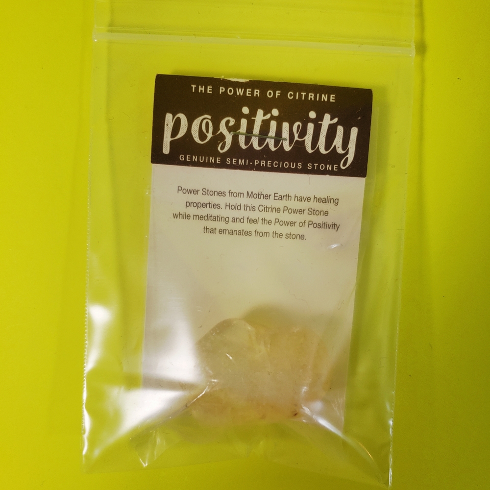 🆕️ Citrine Positivity Stone - New In Packaging